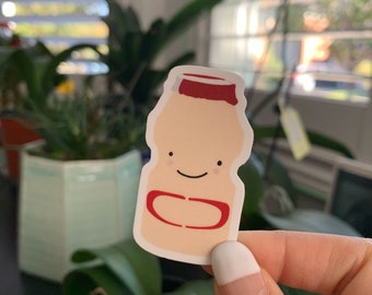 Cute Yakult Yogurt Vinyl Sticker – Laptop, Water Bottle