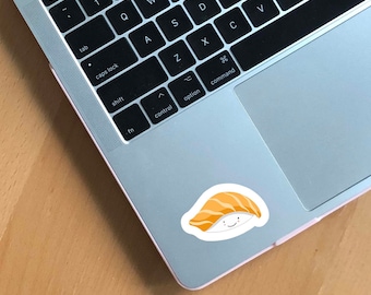 Salmon Sushi Sticker - Vinyl Laptop Water Bottle Cute Sticker