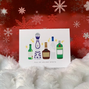 Spiritueux des Fêtes, Cartes de Noël, Cartes de Noël rigolotes, Cartes de Noël de petit garçon, Cartes de Noël de petit garçon, Cadeaux de Noël, Cartes de correspondance vierges