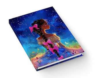 Starry Nights Journal - Black Girl Journal - African American Journals - Gift for Black Woman - Melanin Journal - Ruled