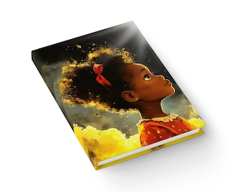 Black Girl Art Journal - Looking to the Future, Ruled Line