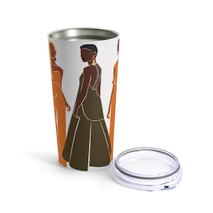 Divas Tumbler 20oz, African American Mugs, Afro Woman, Gift for Black Women, Gift for Her, Melanin Cup, Black Art, Travel Mug