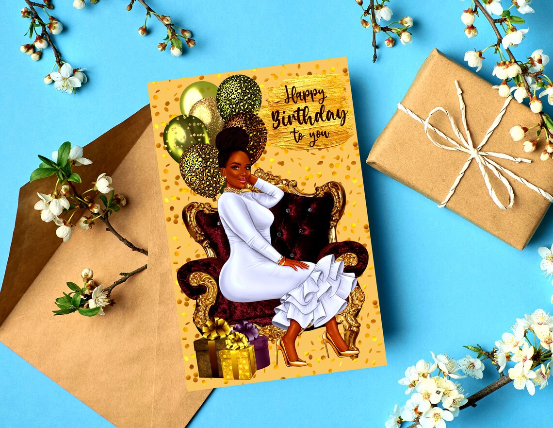 Black Greeting Cards African American Greeting Cards Etsy
