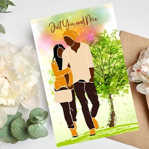 Black Love Grußkarten, Valentine es Greeting Cards, African American Grußkarten, Jahrestagskarten, Karten für Frau, Karten schwarzer Mann