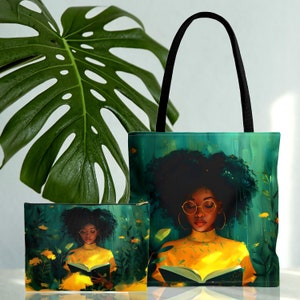 Well Read Tote Bag & Makeup Pouch Bundle