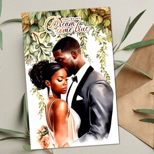 Schwarze Liebes-Grußkarten, Valentinstags-Grußkarten, Afroamerikaner-Grußkarten, Jubiläumskarten, Karten für Frau, Karten schwarze Männer