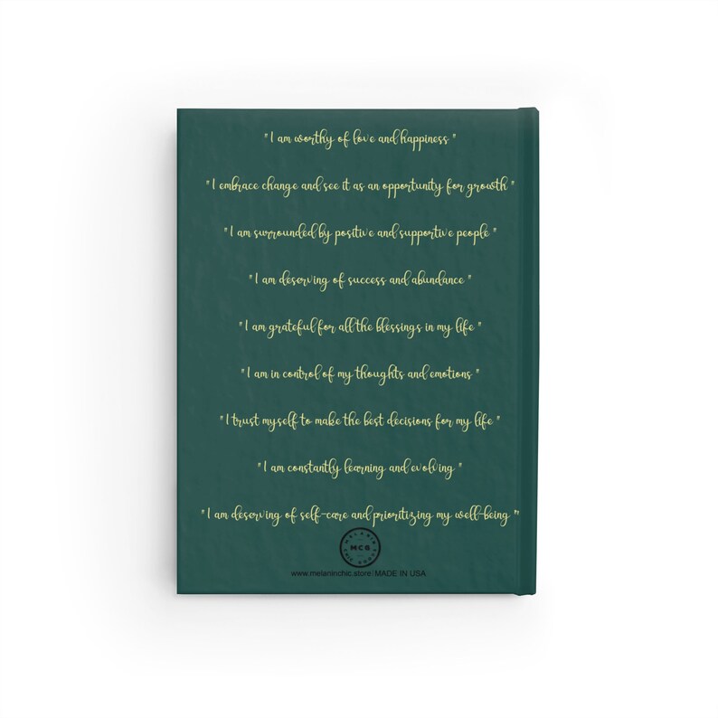 Black Woman Affirmation Journal - Black Girl Journal - African American Journals - Gift for Black Woman - Affirmation Journal - Ruled Line image 3