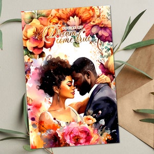 Schwarze Liebes-Grußkarten, Valentinstags-Grußkarten, Afroamerikaner-Grußkarten, Jubiläumskarten, Karten für Frau, Karten schwarze Männer