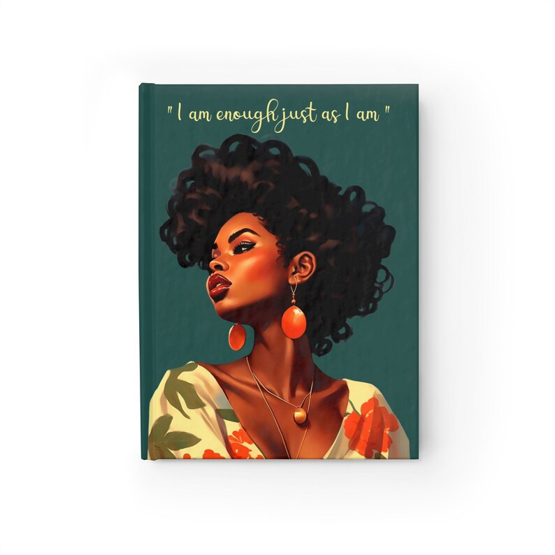 Black Woman Affirmation Journal - Black Girl Journal - African American Journals - Gift for Black Woman - Affirmation Journal - Ruled Line image 2