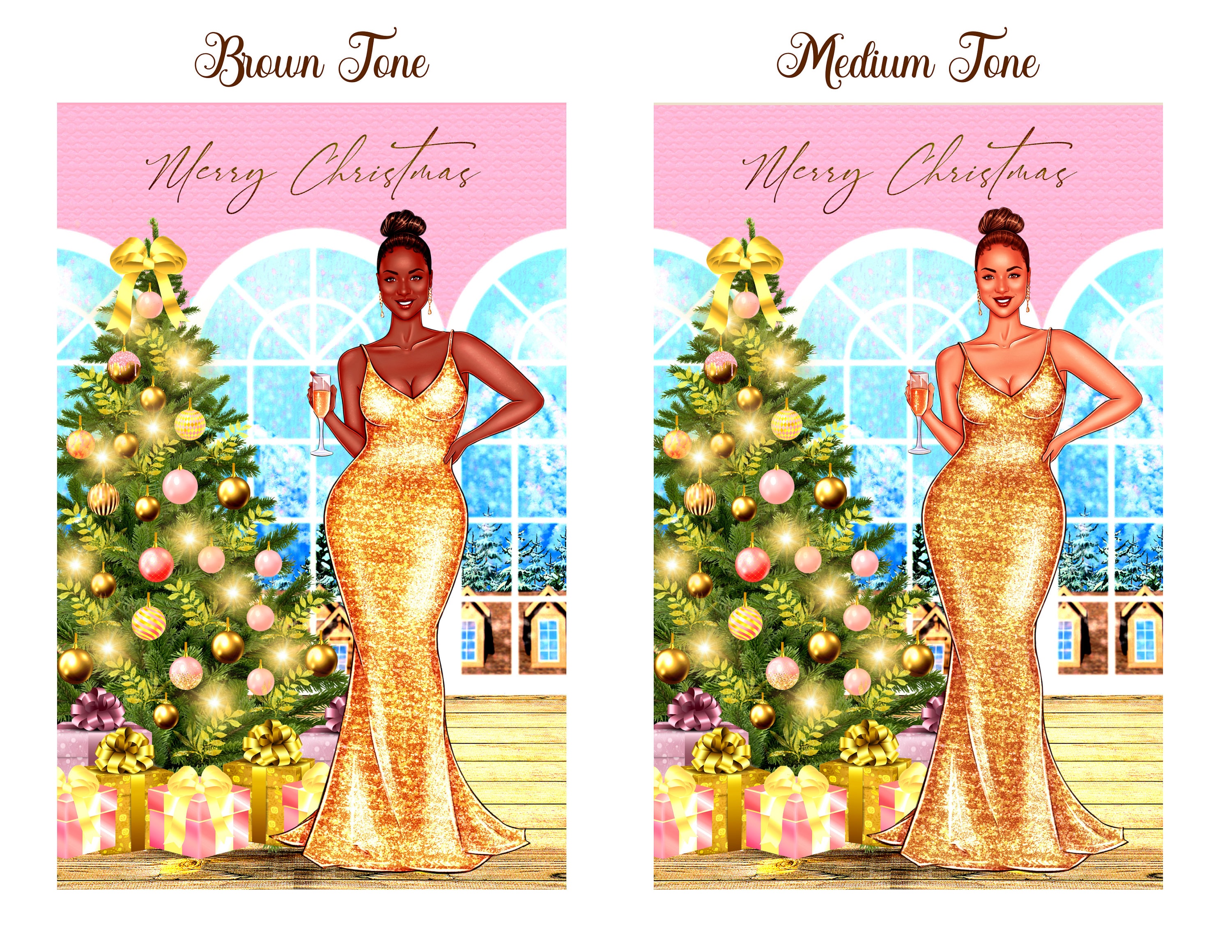 Christmas Cards African American 