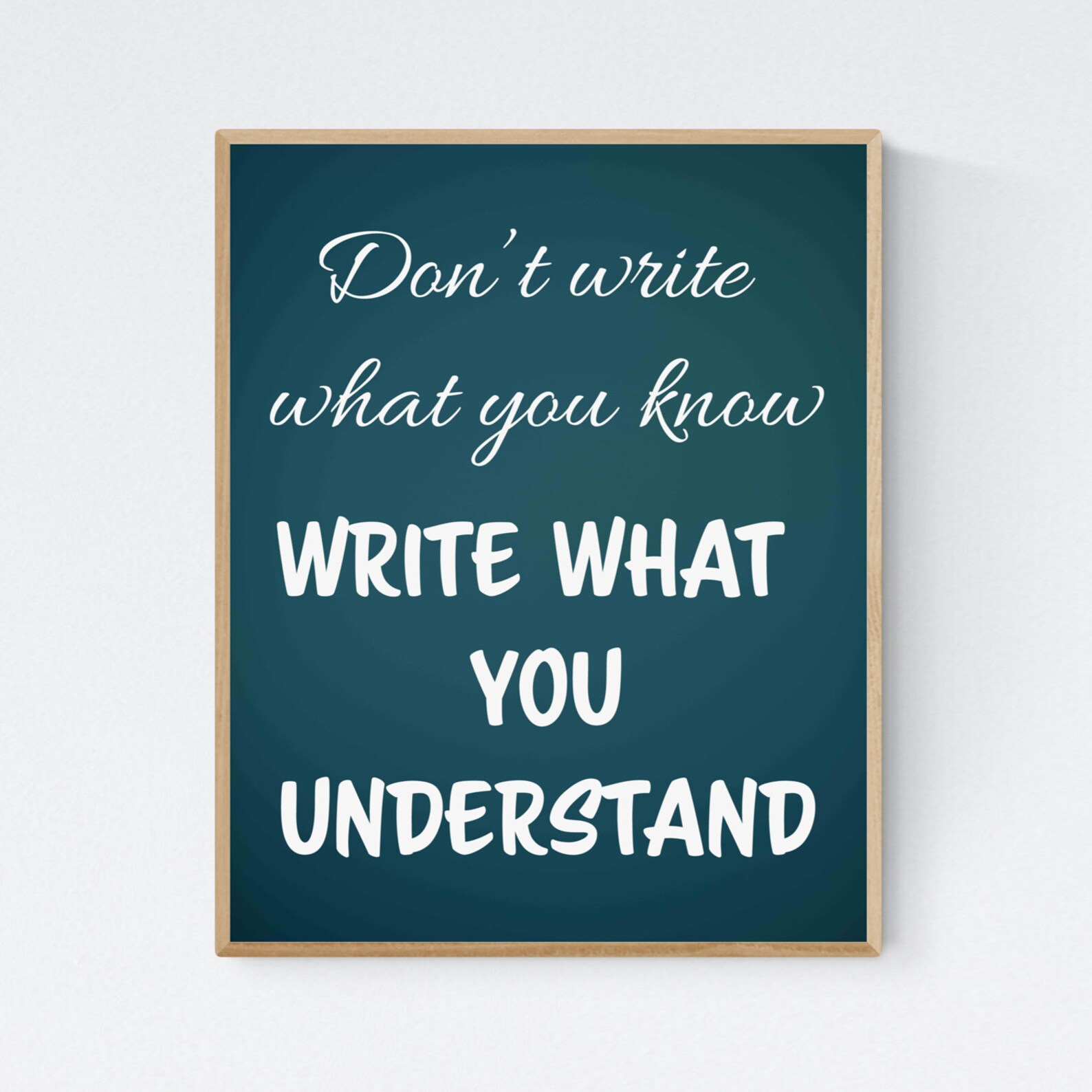 WRITER GIFT Writer Quote Printable Wall Art for Writers Etsy