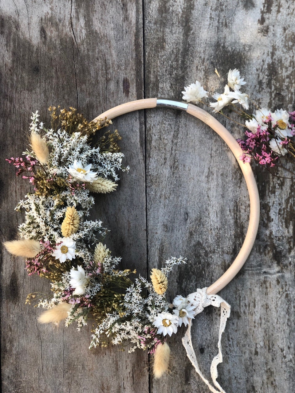 Couronne Murale, Fleurs Séchées