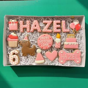 Say My Name! Deluxe Personalized Dog Birthday & Gotcha Day Treat Box