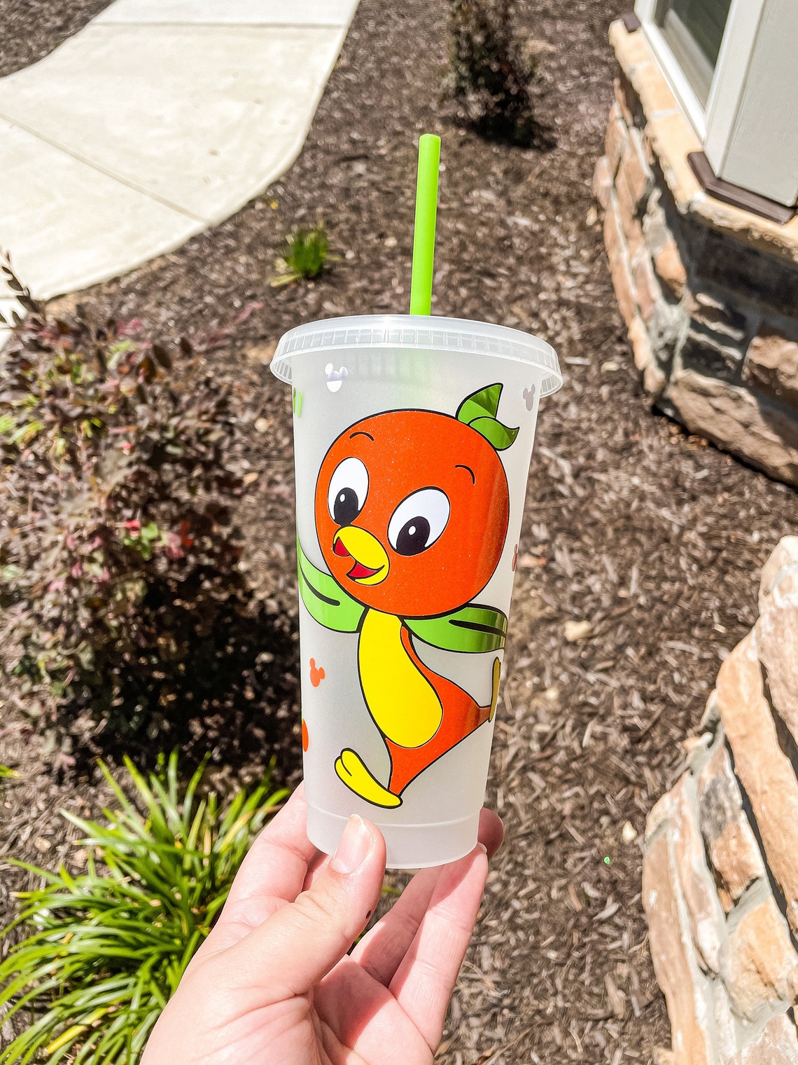 Disney Inspired Orange Bird Starbucks Cup Orange Bird Custom Etsy