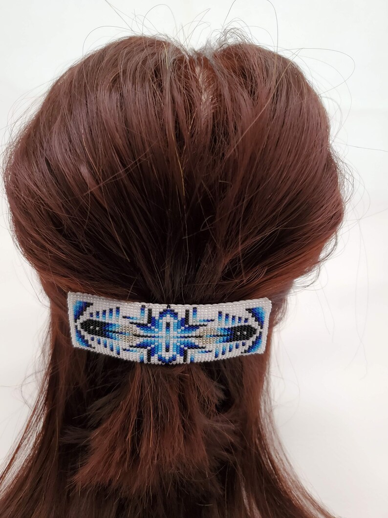 Native American Beaded Barrette Etsy