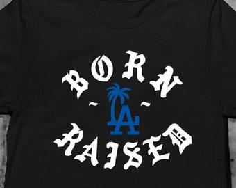 Born & Raised LA T-Shirt - Los Angeles Palm Graphic Tee
