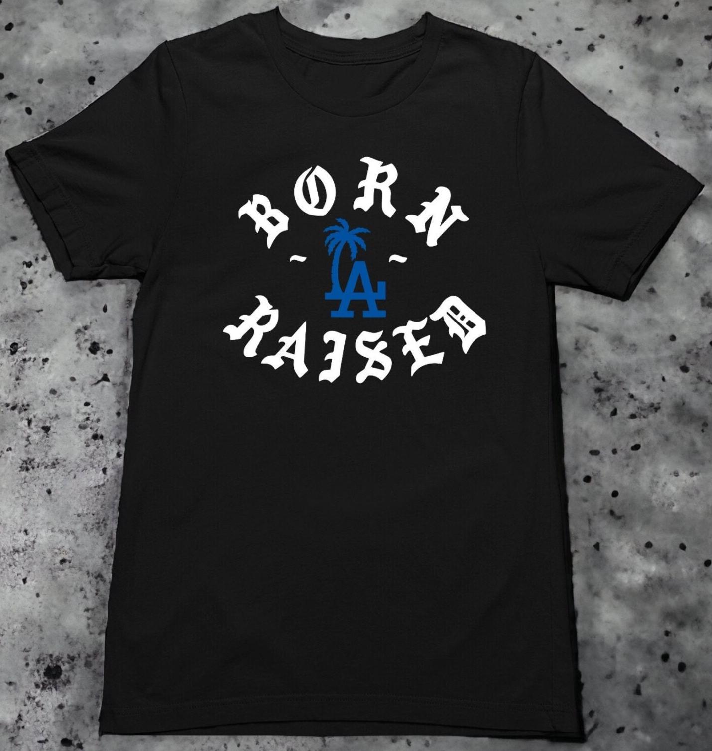 Born & Raised LA T-shirt - Los Angeles Palm Graphic Tee - Etsy