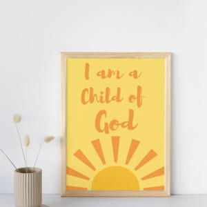 Child of God Printable Art: Nursery Decor (Digital Download)