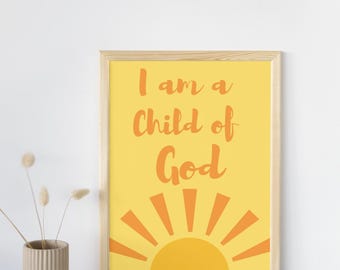Child of God Printable Art: Nursery Decor (Digital Download)