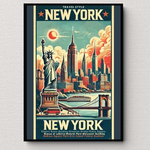 Vintage Travel Poster - New York