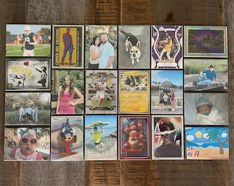 Imanes fotográficos personalizados grandes, imanes para tarjetas coleccionables, 2,5" x 3,5"