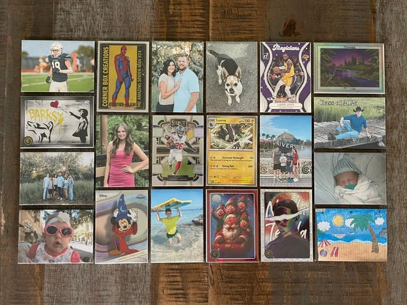 Large and Small Custom Photo Magnets, Trading Card Magnets, 2.5" x 3.5" and 2"x2"