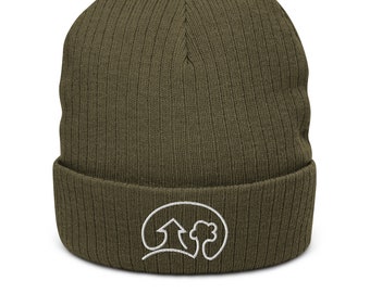 Woodshop Out Back Ribbed knit beanie