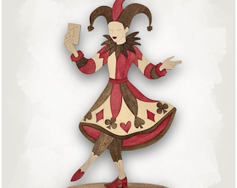 Jester / Joker Card Poker Room Decor