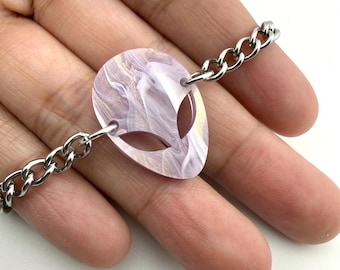 Alien Head Chain Necklace - Long Length or Choker
