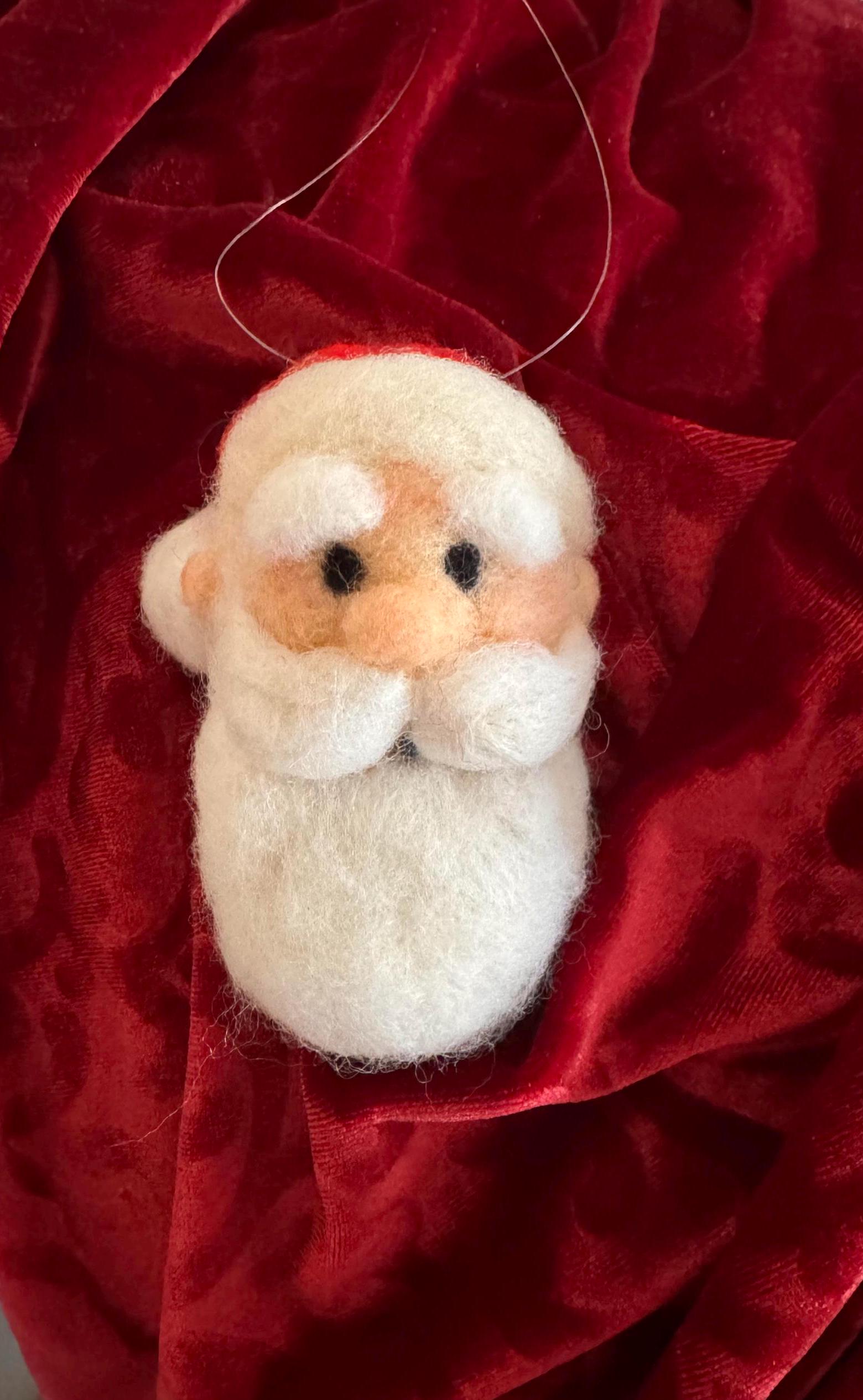 Needle felted wool Rudolf Red Nosed Reindeer character ornaments,Hermey,Sam Snowman,Yukon Cornelius,Santa, Mrs.Claus,misfit toys,bumble,more