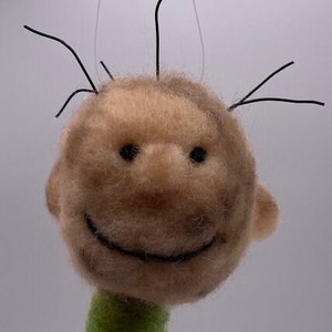 Needle felted wool Peanut Gang Gallery ornaments,Charlie Brown,Snoopy,Peppermint,Lucy,Patty,Linus,Woodstock,Sally,Pigpen,Marcie,Schroeder