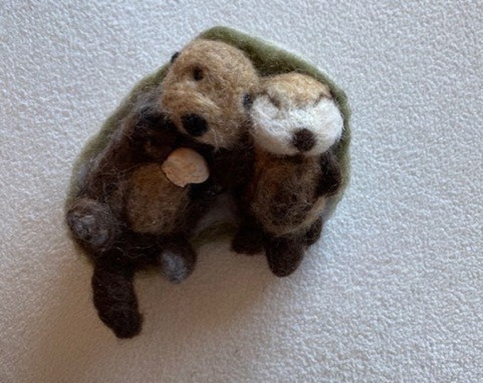 Needle Felted Otter,felted Otter,needlefelted Animal,felted Animal,soft