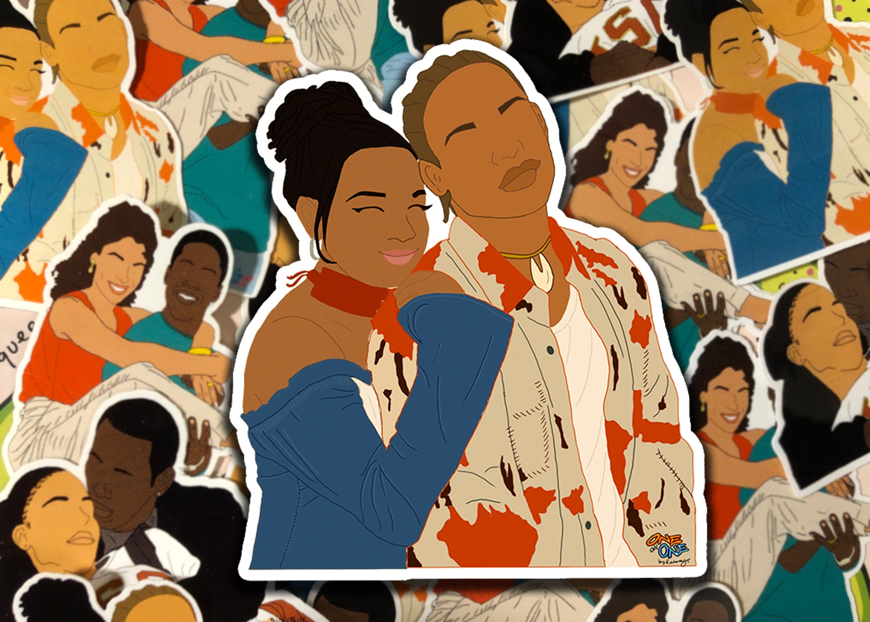 One on One | Brianna & Arnaz - Etsy