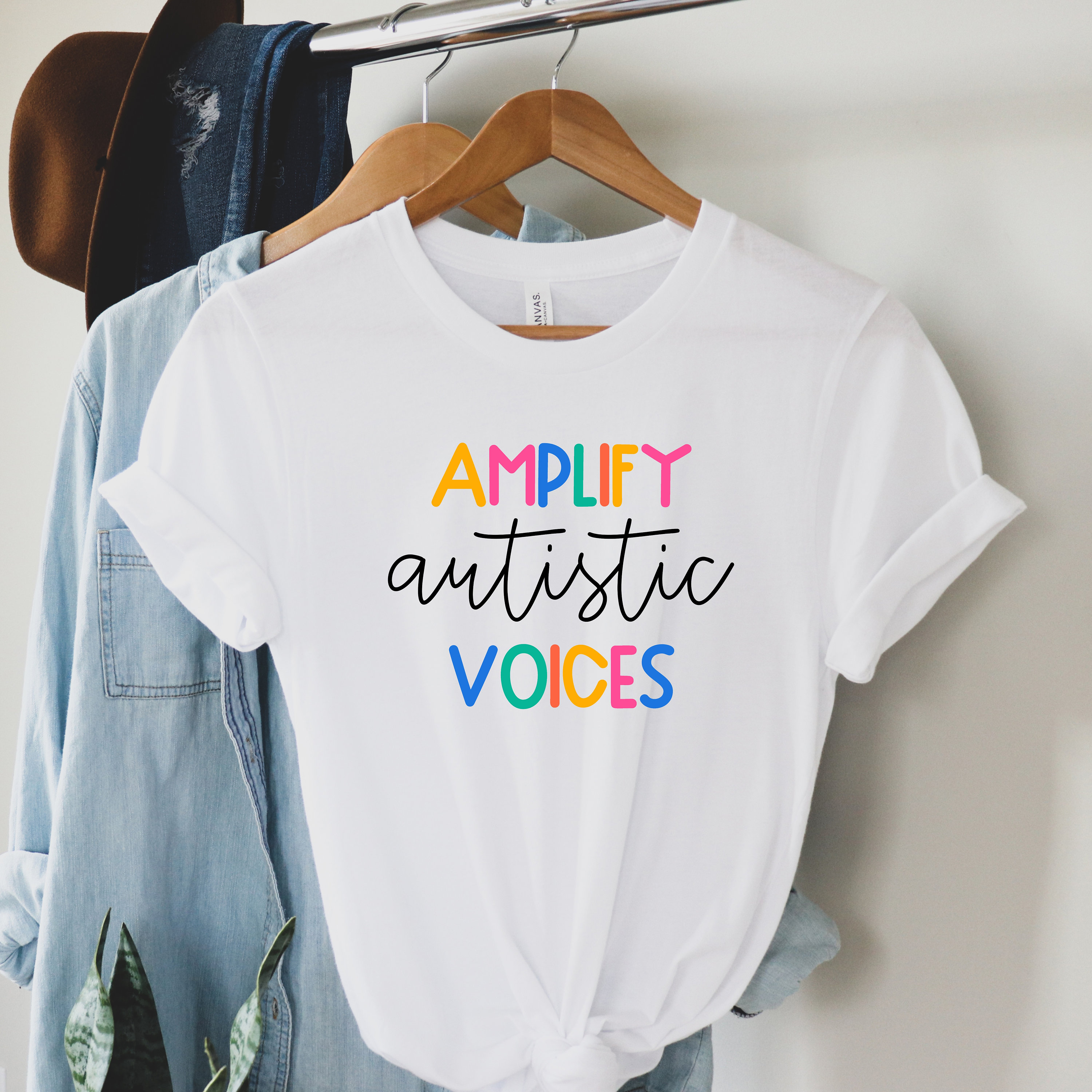 Amplify Autistic Voices Neurodiversity TShirt Professional Ed Teacher Social Worker Special Needs...