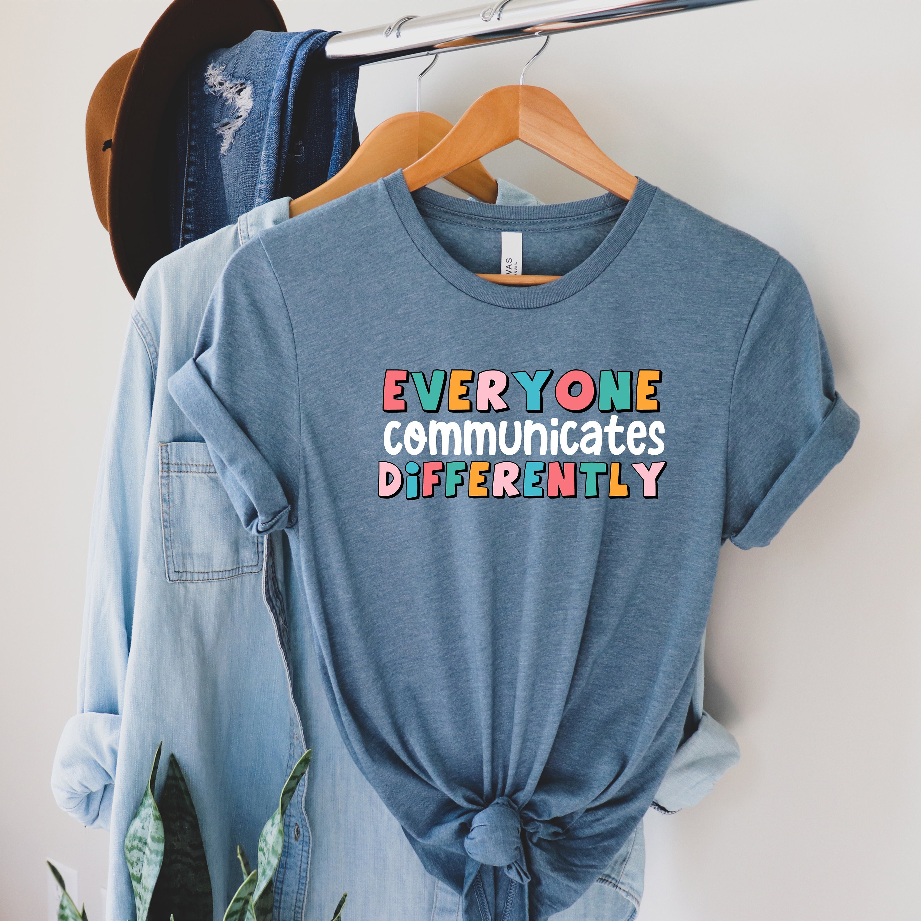 Communicate Differently T-Shirt Autism Special Ed Teacher Social Work…