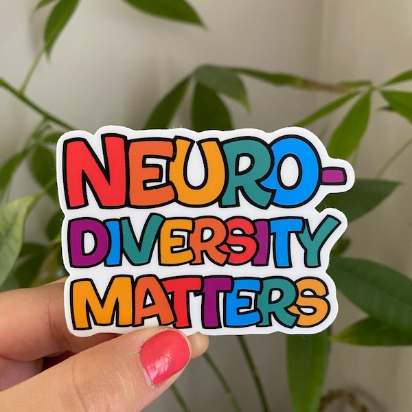 Neurodiversity Matters 3" Sticker Autism  Special Needs Mom Teacher ABA  SLP Neurodivergent Gift Puzzle  Dyslexia