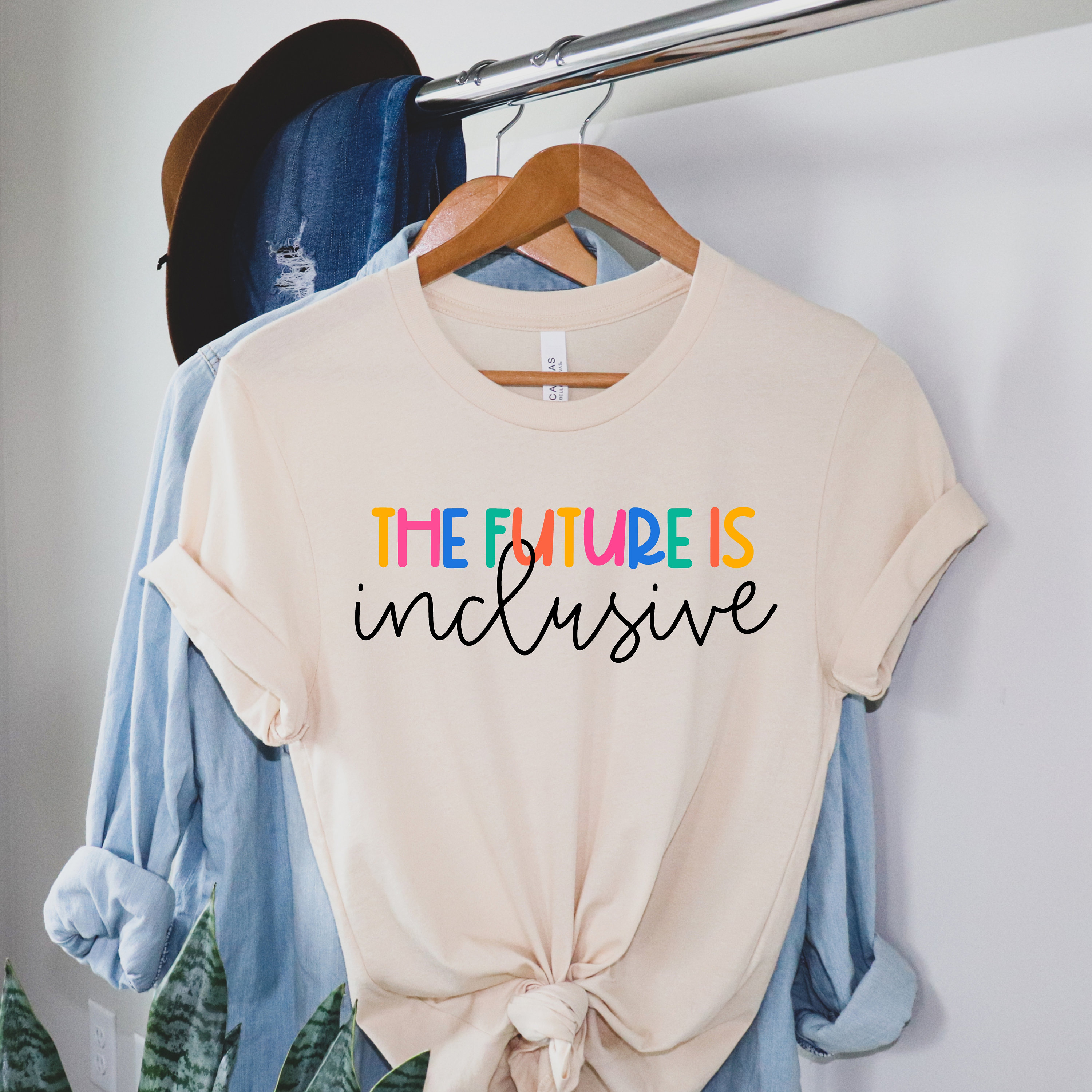 The Future Is Inclusive Neurodiversity Affirming 2 TShirt Professional Ed Teacher Social...