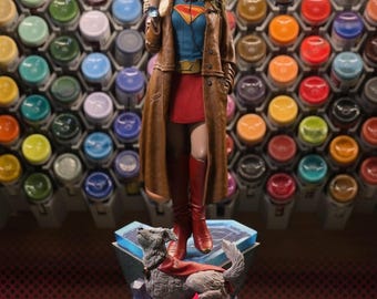 Figura de Supergirl y Krypto de DC [Kit GARAGE pintado/sin pintar]