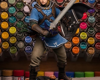 Figura de Link y Zelda de Breath of the Wild [Pintada/Kit GARAGE]