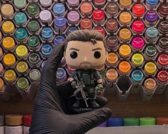 Figura Funko Pop de Chris Redfield de Resident Evil pintada
