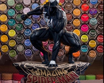 Figura de Spiderman Symbiote de Marvel [Kit de montaje pintado/sin pintar]