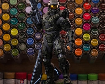 Figura de Halo Master Chiet para Xbox [Pintada/Kit de garaje]