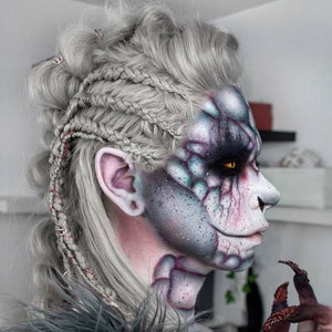Dragon Braid Lace Front Wig Including Hair Rings, Cosplay Wig, Larp Wig, Custom Wig, Synthetic Lace Front Wig, Viking Wig, Dutch Braids
