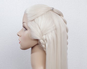 Princess Rhaenyra: House of the Dragon Lace Front Braided Wig Including Hair Accessories, Cosplay Wig, Synthetic Wig, Elven Wig