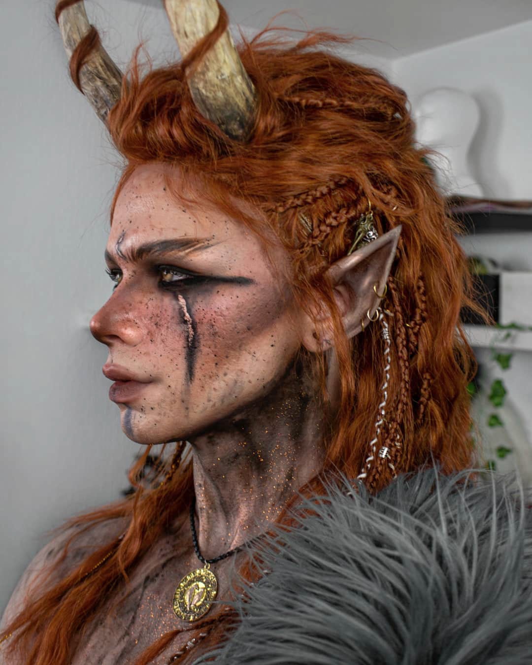 Loki Lace Front Braided Wig Including Hair Accessories, Cosplay Wig, Larp Wig, Viking Wig, Synthetic Wig, Custom Wig, Elven Wig, Marvel Wig