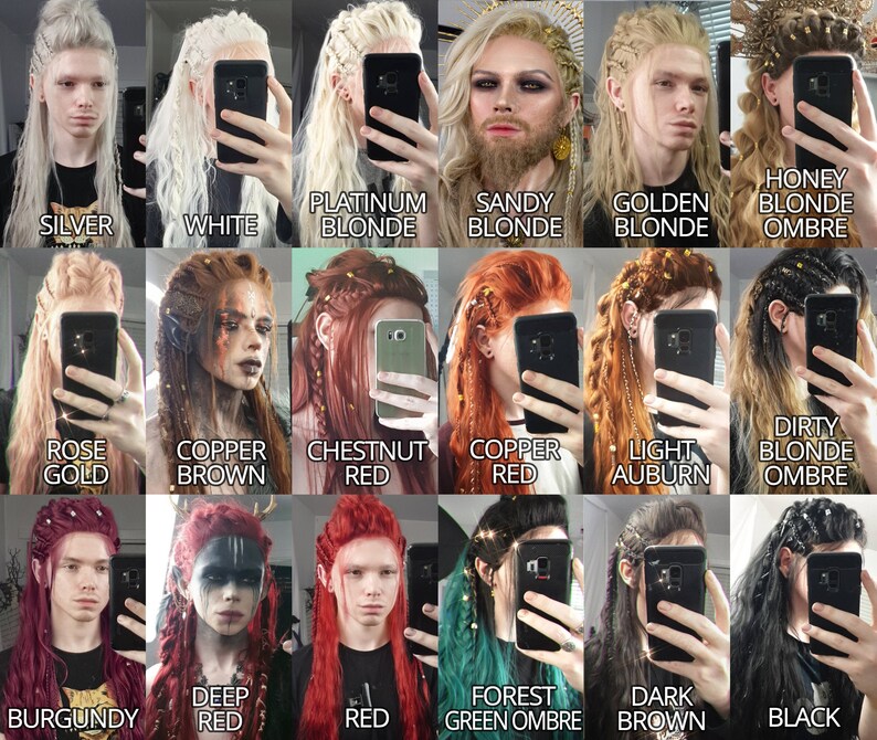 Loki Lace Front Braided Wig Including Hair Accessories Etsy