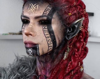 Lagertha: Warrior Lace Front Braided Wig Including Hair Accessories, Cosplay Wig, Larp Wig, Synthetic Wig, Elven Wig, Dutch Braids