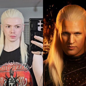 Daemon Targaryen Lace Front Cosplay Wig, House of the Dragon, Game of Thrones, A Song of Ice and Fire