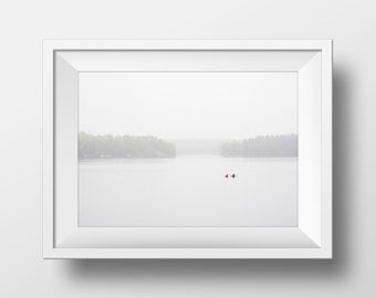 Misty Lake Canoe Print: Killbear Provincial Park, Ontario