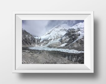 Mt Everest Base Camp Berg Kunstwerk - Wandern spur zum Mount Everest im Himalaya - Nepal ESC Treck Fotografie